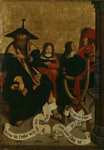 Cleophas and Mary of Cleophas, Salomas and Mary Salome, c.1505-06 Oil Painting by Bernhard Strigel