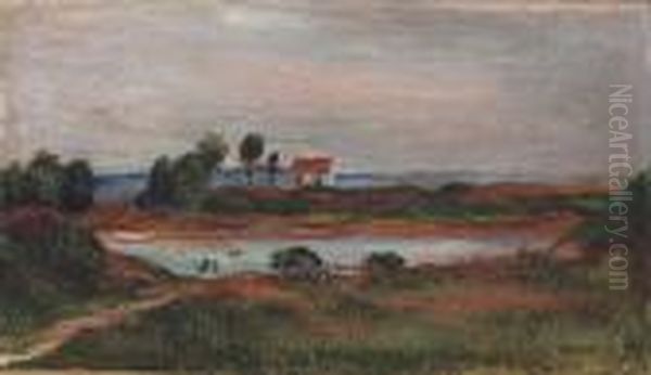 Vue De Bretagne Oil Painting by Pierre Auguste Renoir