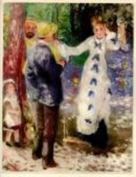 Title: La Balancoire Oil Painting by Pierre Auguste Renoir