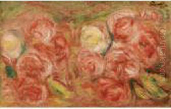 Roses Oil Painting by Pierre Auguste Renoir