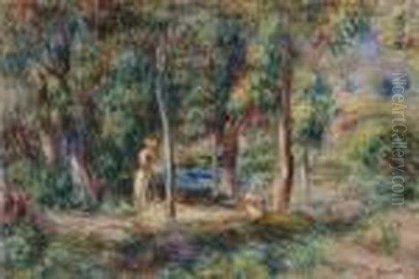 Paysage Oil Painting by Pierre Auguste Renoir