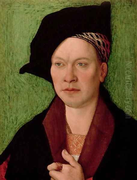 Portrait of a Gentleman, c.1520 Oil Painting by Bernhard Strigel