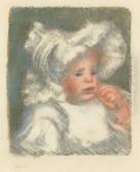 L'enfant Au Biscuit (jean Renoir), 1899(l Oil Painting by Pierre Auguste Renoir