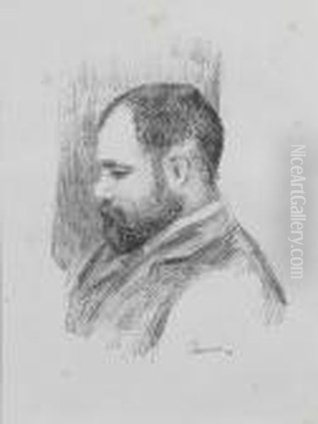 Ambroise Vollard (deltiel 37) Oil Painting by Pierre Auguste Renoir