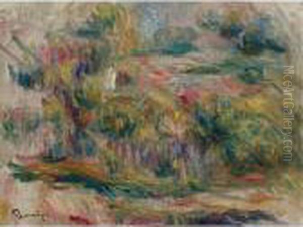 Paysage Oil Painting by Pierre Auguste Renoir