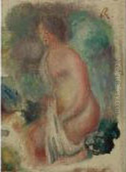 Baigneuse Oil Painting by Pierre Auguste Renoir