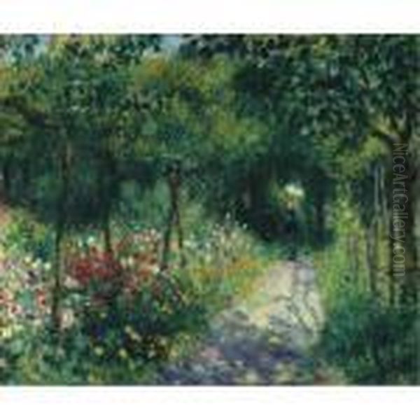 Femmes Dans Un Jardin Oil Painting by Pierre Auguste Renoir