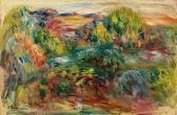 Paysage Oil Painting by Pierre Auguste Renoir