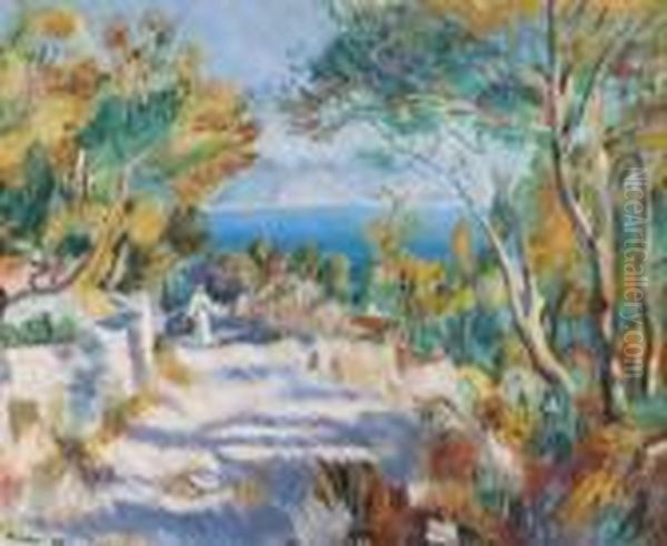 Galerie Troubetskoy, Paris Oil Painting by Pierre Auguste Renoir