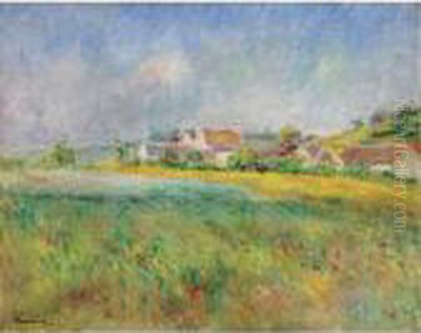 Le Village De Bonnecourt Oil Painting by Pierre Auguste Renoir