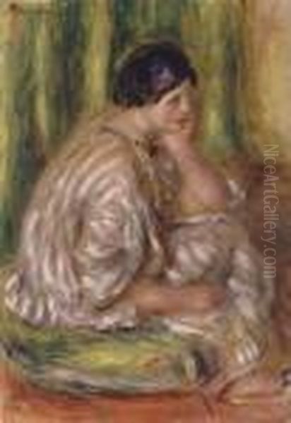 Femme En Costume Oriental Oil Painting by Pierre Auguste Renoir