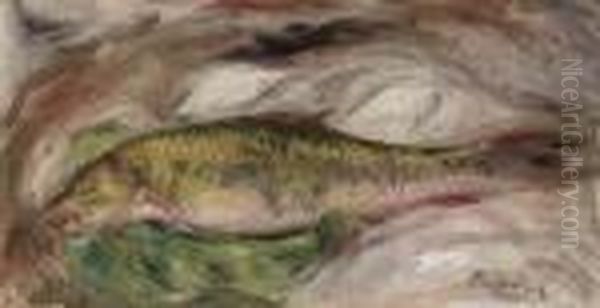 Poisson Oil Painting by Pierre Auguste Renoir