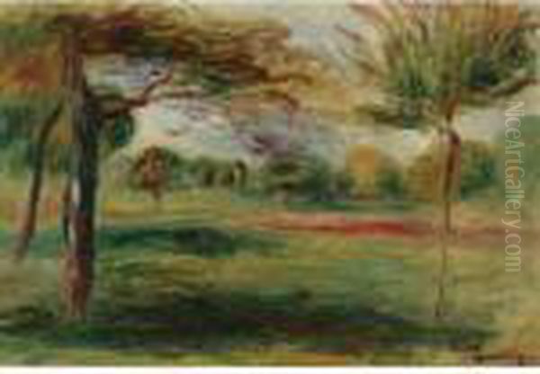 Paysage Oil Painting by Pierre Auguste Renoir