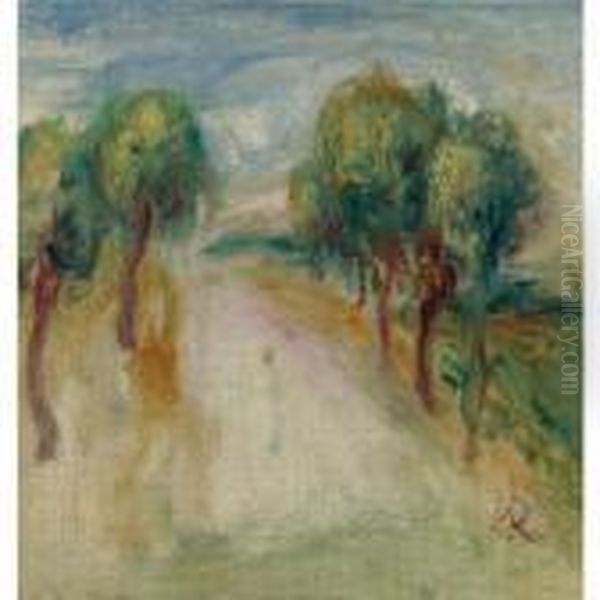 Le Chemin Ombrage Oil Painting by Pierre Auguste Renoir