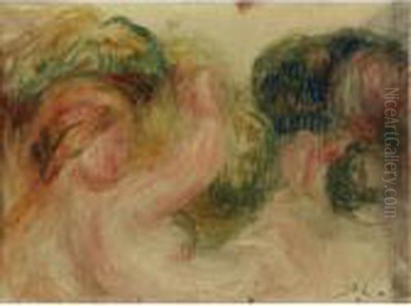 Etude De Femme Oil Painting by Pierre Auguste Renoir