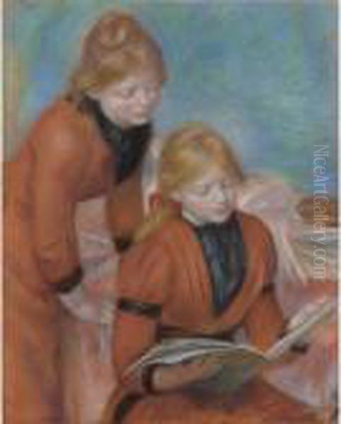 La Lecture Oil Painting by Pierre Auguste Renoir