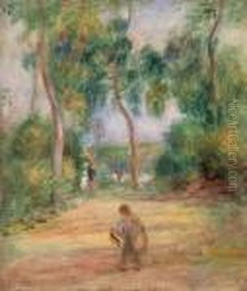 Paysage Avec Personnages Oil Painting by Pierre Auguste Renoir