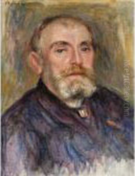 Portrait De Henri Lerolle Oil Painting by Pierre Auguste Renoir