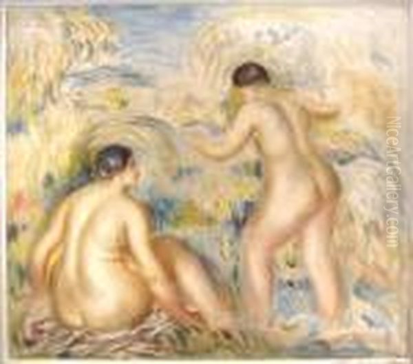 Femmes Oil Painting by Pierre Auguste Renoir