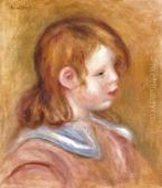 Portrait De Pierre Renoir Oil Painting by Pierre Auguste Renoir