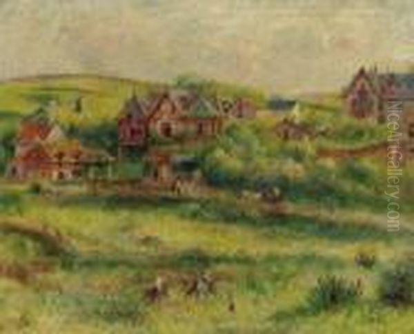 Le Chalet De Blanche Pierson A Pourville Oil Painting by Pierre Auguste Renoir