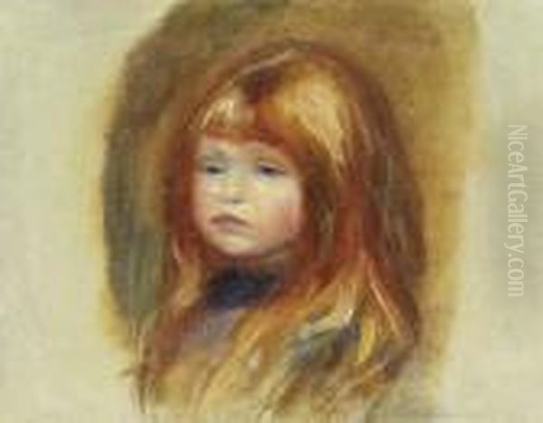 Tete De Petit Garcon Oil Painting by Pierre Auguste Renoir