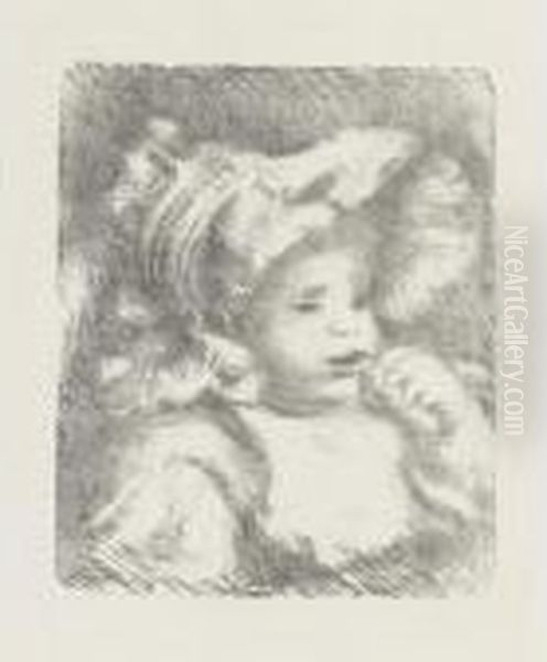 L'enfant Au Biscuit Oil Painting by Pierre Auguste Renoir