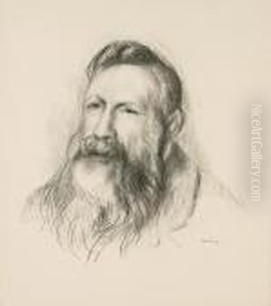 Auguste Rodin (d.; S. 49), C. 1910 Oil Painting by Pierre Auguste Renoir