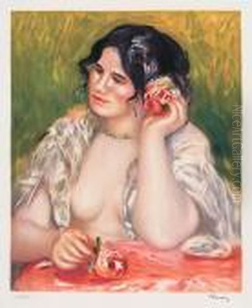 Femme Nue Oil Painting by Pierre Auguste Renoir