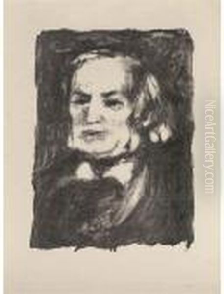 Richard Wagner Oil Painting by Pierre Auguste Renoir