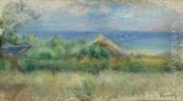 Paysage Avec Fond De Mer Oil Painting by Pierre Auguste Renoir