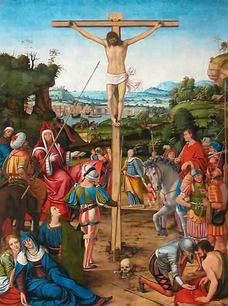 The Crucifixion Oil Painting by Andrea Solari