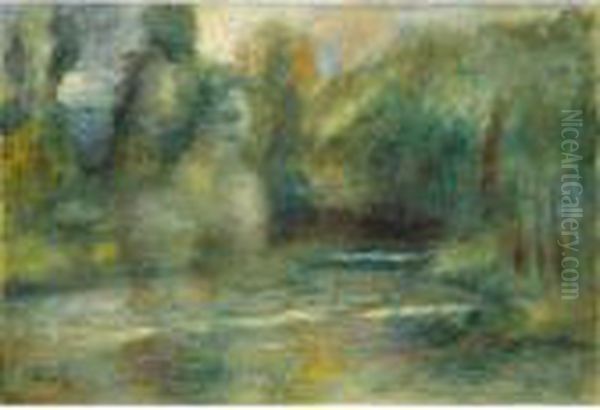 Paysage Oil Painting by Pierre Auguste Renoir