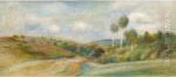 Paysage Oil Painting by Pierre Auguste Renoir