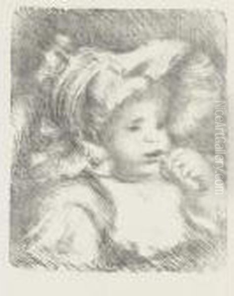 L'enfant Au Biscuit (d.; S. 31) Oil Painting by Pierre Auguste Renoir