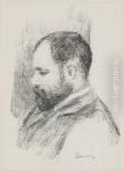 Ambroise Vollard Oil Painting by Pierre Auguste Renoir