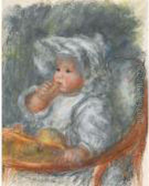 L'enfant, Jean Renoir, Dans La Chaise Oil Painting by Pierre Auguste Renoir