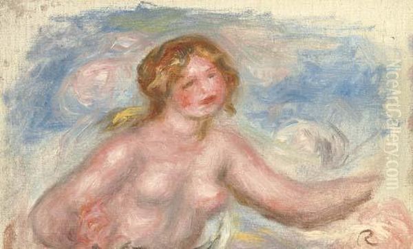 Femme Nue En Buste Oil Painting by Pierre Auguste Renoir