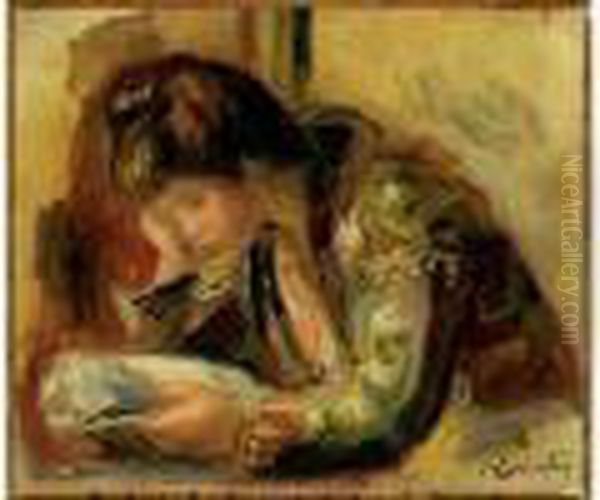 L'espagnole Lisant Oil Painting by Pierre Auguste Renoir