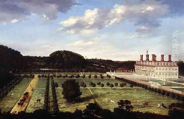 A View of Bayhall, Pembury, Kent, c.1675 Oil Painting by Jan Siberechts