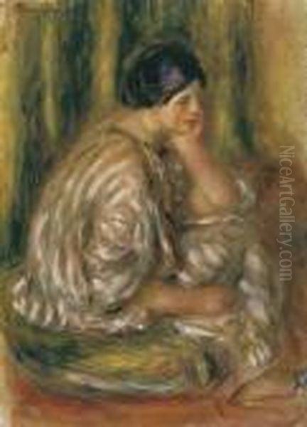 Femme En Costume Oriental Oil Painting by Pierre Auguste Renoir