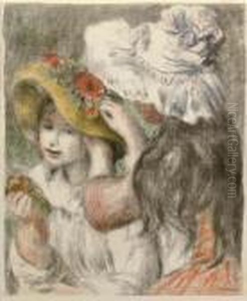 Le Chapeau Epingle, 2e Planche Oil Painting by Pierre Auguste Renoir