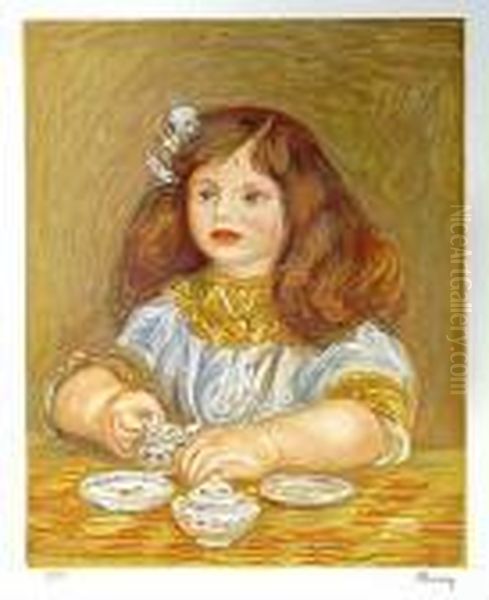 Dziew Czynka Oil Painting by Pierre Auguste Renoir