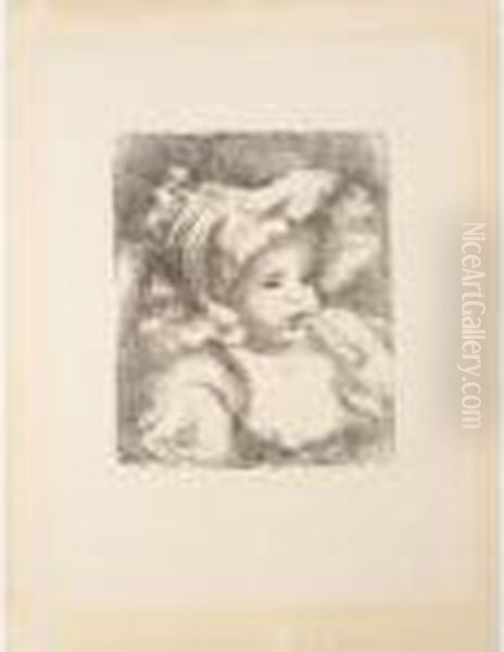 Enfant Au Biscuit Oil Painting by Pierre Auguste Renoir