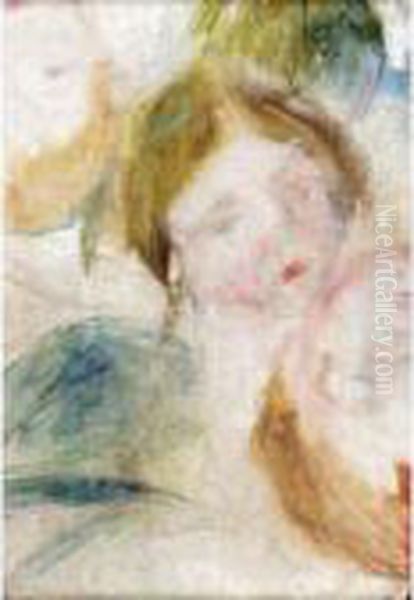 Etude De Tetes D'enfants Oil Painting by Pierre Auguste Renoir