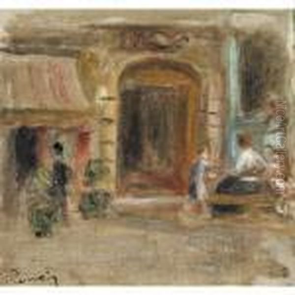 Rue Caulaincourt Oil Painting by Pierre Auguste Renoir