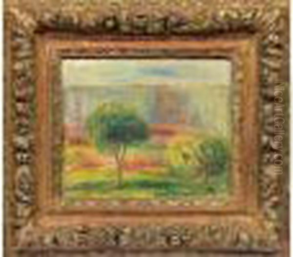 Paysage A L'arbre Oil Painting by Pierre Auguste Renoir