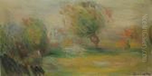 Paysage Oil Painting by Pierre Auguste Renoir