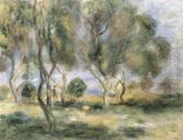 Paysage De Provence Oil Painting by Pierre Auguste Renoir