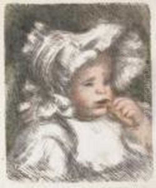 L'enfant Au Biscuit (jean Renoir) Oil Painting by Pierre Auguste Renoir